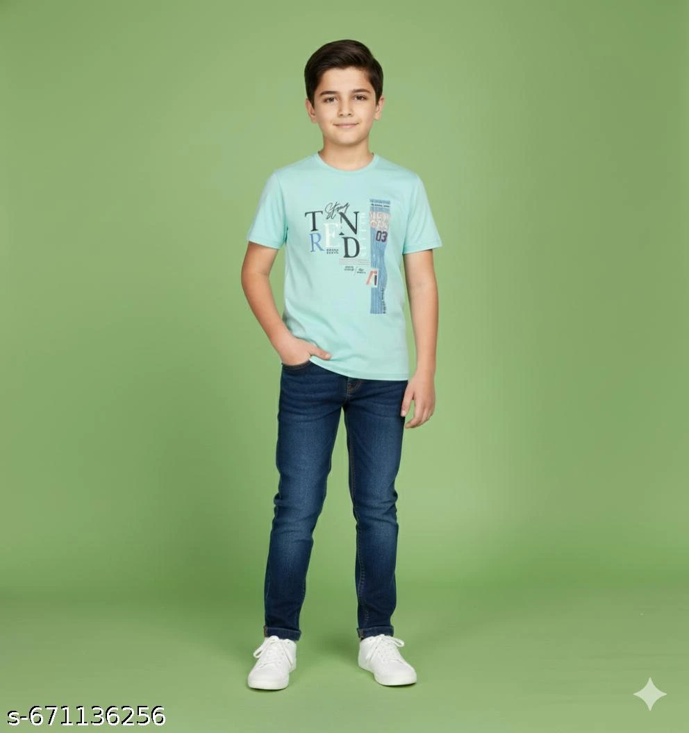 Elevate your young explorer’s everyday wardrobe with this Kids Boys Olive Green Graphic Print T-Shirt. Crafted from 100% premium breathable cotton, this tee ensures all-day coolness and comfort, whether he's at a playdate or a family outing. The rich oliv
