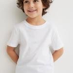 KIDS BOYS PLAIN WHITE TSHIRT