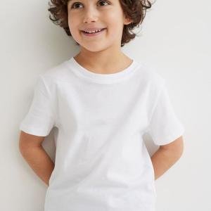 KIDS BOYS PLAIN WHITE TSHIRT
