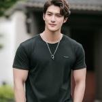 MENS PLAIN BLACK HALF SLEEVE TSHIRT