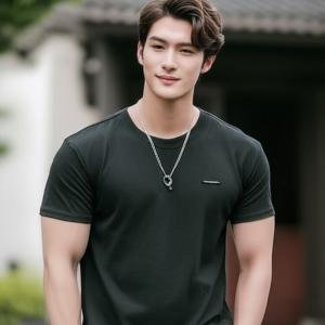 MENS PLAIN BLACK HALF SLEEVE TSHIRT